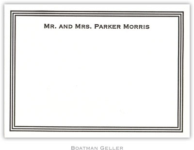 Boatman Geller - Grand Border Petite-Sized Letterpress Flat Cards (42201)