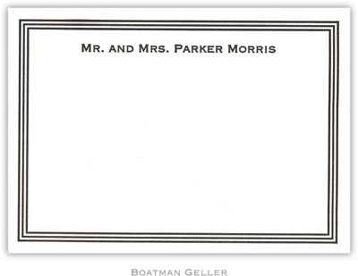 Boatman Geller - Grand Border Petite-Sized Letterpress Flat Cards