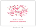 Merry Christmas Petite-Sized Letterpress Flat Cards by Boatman Geller