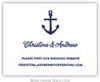 Boatman Geller - Anchor Letterpress Calling Cards/Gift Enclosure Cards