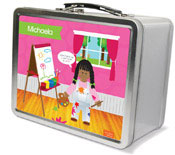 Spark & Spark Lunch Box - Artist At Work (African-American Girl) (03-LC-1400-1-04)