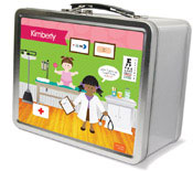 Spark & Spark Lunch Box - Doctor's Visit (African-American Girl) (03-LC-1400-3-04)