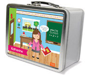 Spark & Spark Lunch Box - Learning Time (Brunette Girl) (03-LC-1400-4-02)
