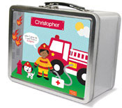 Spark & Spark Lunch Box - Call A Firefighter (African-American Boy) (03-LC-1401-2-04)
