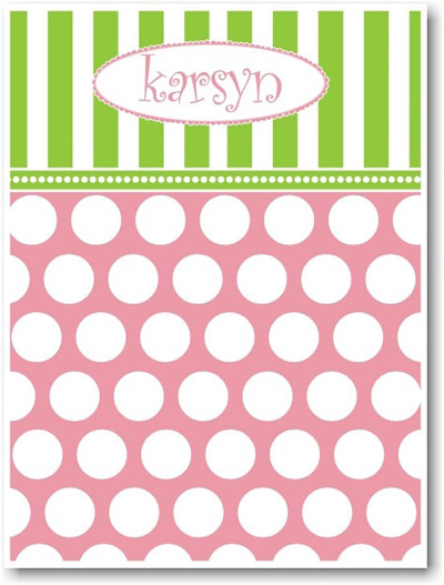 Devora Designs - Magnetic Buletin Boards/Magulletin (Polka Dots Pink & Green) (MAG-10)