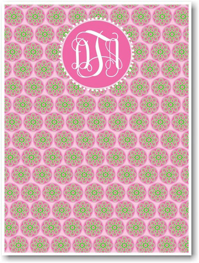 Devora Designs - Magnetic Buletin Boards/Magulletin (Preppy Pink and Green) (MAG-14)