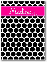 Devora Designs - Magnetic Buletin Boards/Magulletin (Black & White Polka Dots) (MAG-03)