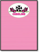 Devora Designs - Magnetic Buletin Boards/Magulletin (Pink Soccer Girl) (MAG-05)
