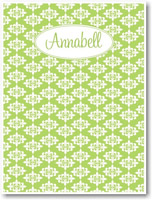 Devora Designs - Magnetic Buletin Boards/Magulletin (Pea Green Damask) (MAG-09)