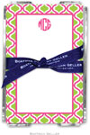 Boatman Geller Memo Sheets with Acrylic Holders - Kate Raspberry & Lime