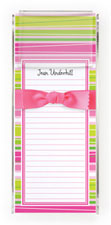 Chatsworth Just Exquisite - Slim Boxed Notes/Memo Sheets (Pink Stripes at Slant) (SPAB-49)