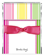Chatsworth Just Exquisite - Boxed Notes/Memo Sheets (Poppy Wide Stripes) (ABN-250)