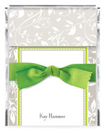 Chatsworth Just Exquisite - Boxed Notes/Memo Sheets (Grey Damask) (ABN-288)