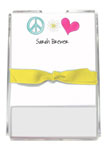 Kelly Hughes Designs - Memo Sheets (Peace & Love) (m370)