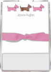 Kelly Hughes Designs - Memo Sheets (Preppy Pups In Pink) (m560)