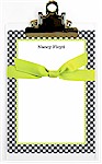Whitney English Note Sheets - Gingham Black (NS-3005)