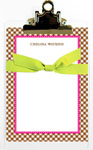 Whitney English Note Sheets - Brown Gingham (NS-3006)