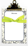 Whitney English Note Sheets - Bird Toile Black (NS-3008)