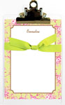 Whitney English Note Sheets - Bird Toile Pink/Green (NS-3010)