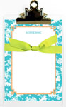 Whitney English Note Sheets - Oriental Silhouette Turquoise (NS-3015)
