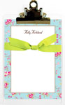 Whitney English Note Sheets - Charlotte Floral Aqua (NS-3070)