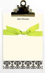 Whitney English Note Sheets - Damask Black (NS-3076)