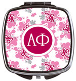 Devora Designs - Compact Mirrors (Alpha Phi - Swirl Dots) AF