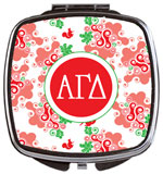 Devora Designs - Compact Mirrors (Alpha Gamma Delta - Swirl Dots) AGD