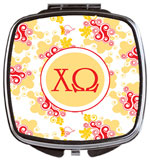 Devora Designs - Compact Mirrors (Chi Omega - Swirl Dots) CO