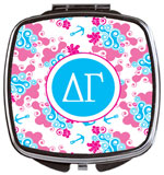 Devora Designs - Compact Mirrors (Delta Gamma - Swirl Dots) DG