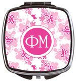 Devora Designs - Compact Mirrors (Phi Mu - Swirl Dots) FM