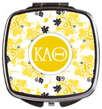Devora Designs - Compact Mirrors (Kappa Alpha Theta - Swirl Dots) KAQ