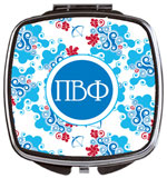 Devora Designs - Compact Mirrors (Pi Beta Phi - Swirl Dots) PBF