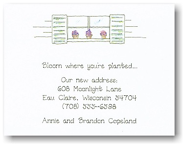 Blue Mug Designs Moving Card - Window Sill