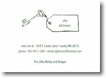 Royal Imprints Moving Cards - Key (PR422WHC-ECC)