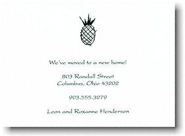 Royal Imprints Moving Cards - Pineapple (PR423ECC-WHC)