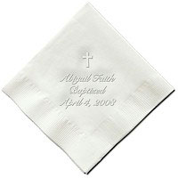 Classic Impressions - Embossed 3-ply Beverage/Luncheon Napkins (Cross)