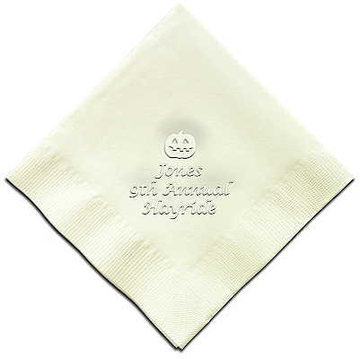 Classic Impressions - Embossed Napkins (Jack O' Lantern)