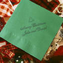 Classic Impressions - Embossed Napkins (Merry Christmas)