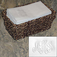 Classic Impressions - Guest Towels Set (Script Monogram )