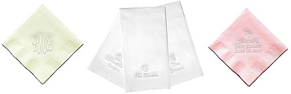 Blind Embossed Napkins and Guest Towels by Classic Impressions
