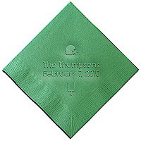Classic Impressions - Embossed 3-ply Beverage/Luncheon Napkins (Football Helmet)