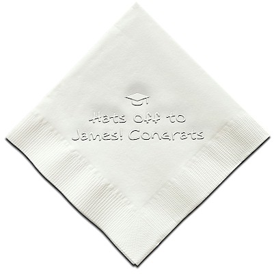 Classic Impressions - Embossed Napkins (Graduation)