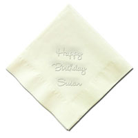 Classic Impressions - Embossed 3-ply Beverage/Luncheon Napkins (Cursive)