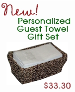 Personalized Linen Like Guest Towel Set