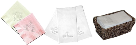 Blind Embossed Napkins and Guest Towels by Classic Impressions