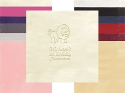 Lion Personalized 3-Ply Napkins by Embossed Graphics