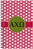 Devora Designs - Spiral Notebooks (Alpha Chi Omega - Greek Rings) ACO