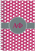 Devora Designs - Spiral Notebooks (Alpha Phi - Greek Rings) AF