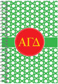 Devora Designs - Spiral Notebooks (Alpha Gamma Delta - Greek Rings) AGD